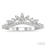 Diamond Curved Wedding Band